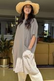 Made in Italy Milo Cotton Slouch Sac Dress Mocha